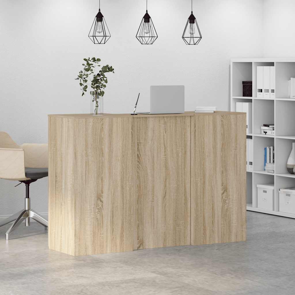 vidaXL Empfangstheke Sonoma-Eiche 155x50x103,5 cm Holzwerkstoff