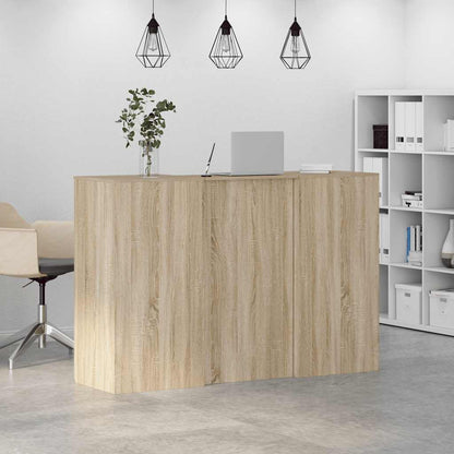 vidaXL Empfangstheke Sonoma-Eiche 155x50x103,5 cm Holzwerkstoff
