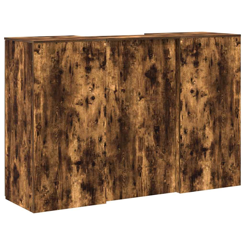 vidaXL Empfangstheke Räuchereiche 155x50x103,5 cm Holzwerkstoff