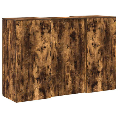 vidaXL Empfangstheke Räuchereiche 155x50x103,5 cm Holzwerkstoff