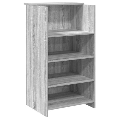 vidaXL Empfangstheke Grau Sonoma 155x50x103,5 cm Holzwerkstoff