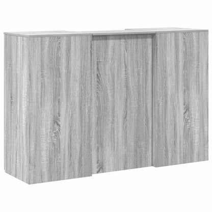 vidaXL Empfangstheke Grau Sonoma 155x50x103,5 cm Holzwerkstoff