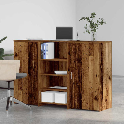 vidaXL Empfangstheke Altholz-Optik 155x50x103,5 cm Holzwerkstoff