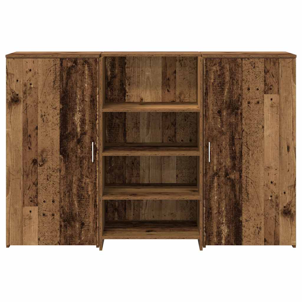 vidaXL Empfangstheke Altholz-Optik 155x50x103,5 cm Holzwerkstoff