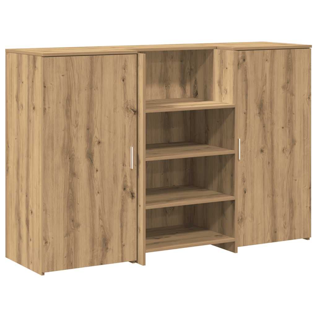 vidaXL Comptoir de réception Chêne artisan 155x50x103,5 cm Bois d'ingénierie