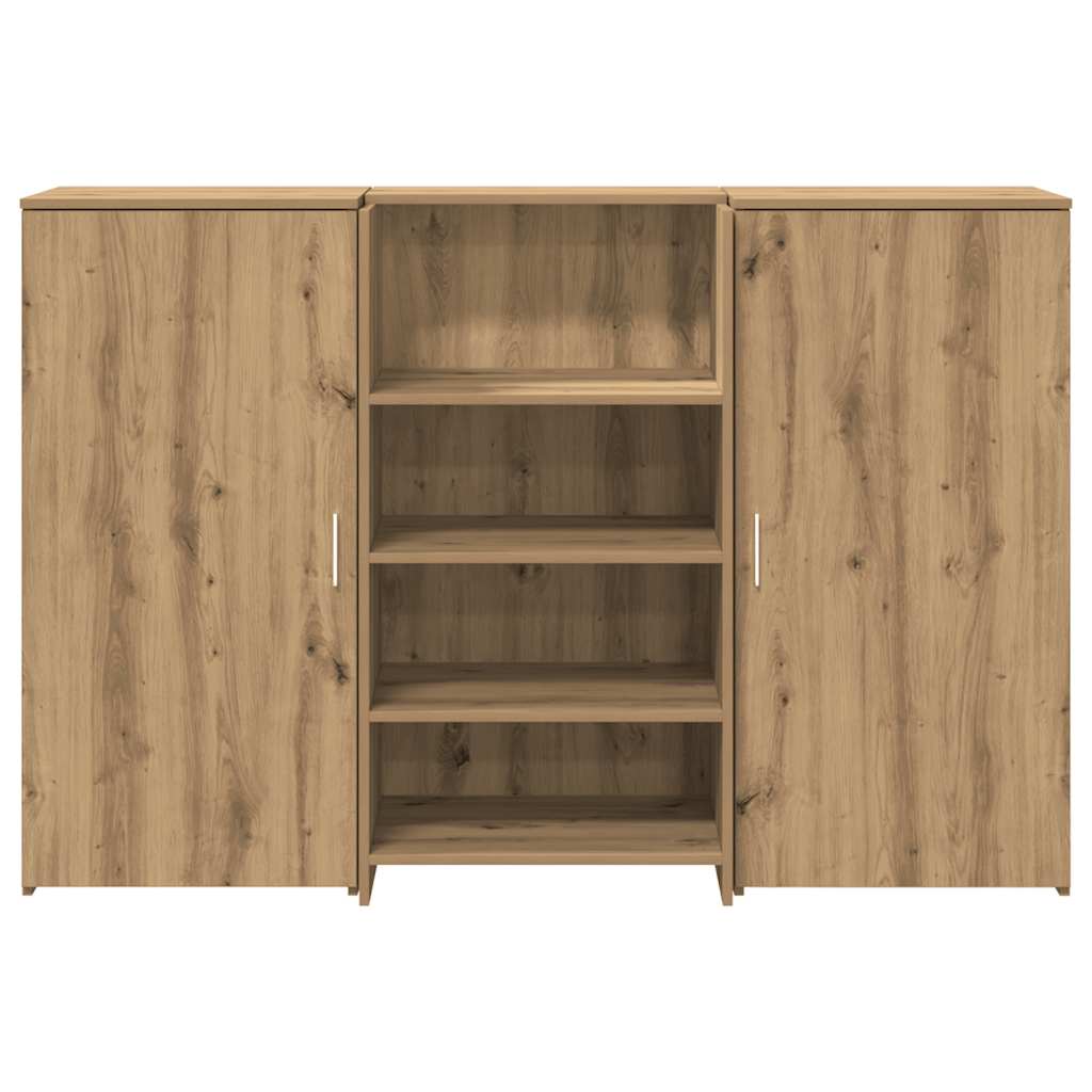 vidaXL Comptoir de réception Chêne artisan 155x50x103,5 cm Bois d'ingénierie