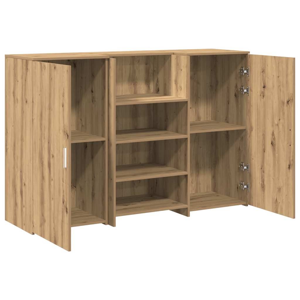 vidaXL Comptoir de réception Chêne artisan 155x50x103,5 cm Bois d'ingénierie