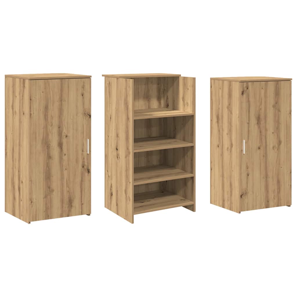 vidaXL Comptoir de réception Chêne artisan 155x50x103,5 cm Bois d'ingénierie