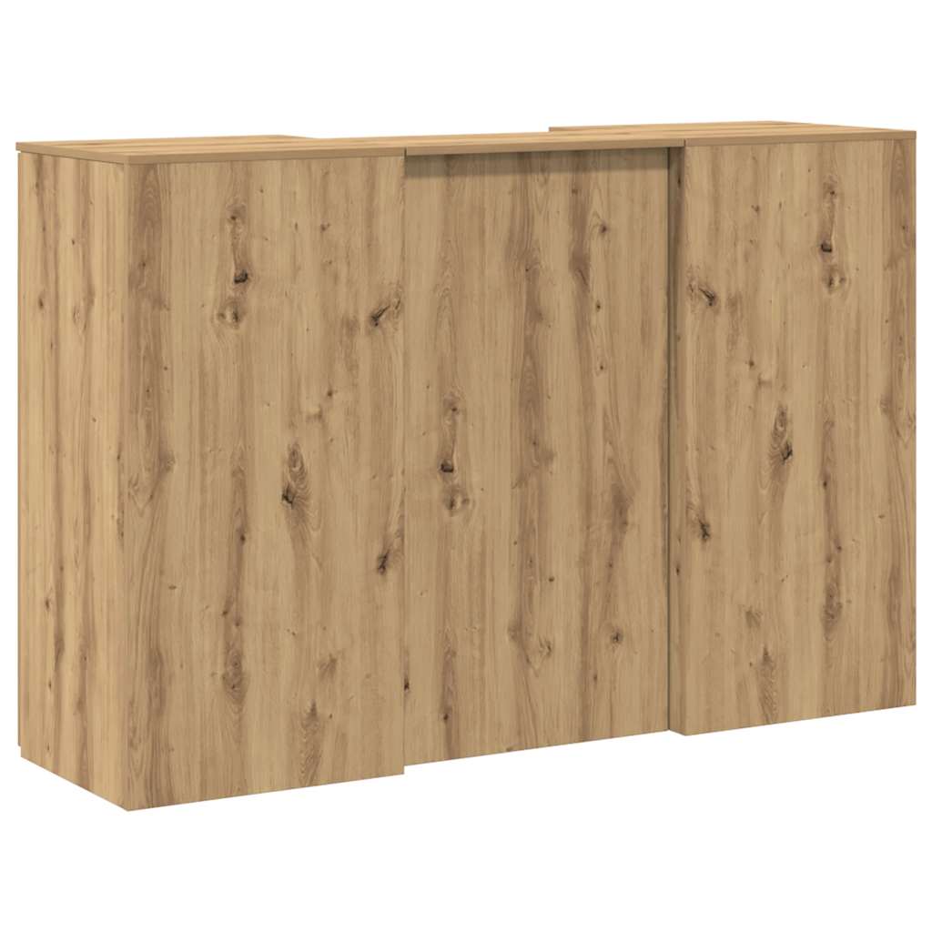 vidaXL Comptoir de réception Chêne artisan 155x50x103,5 cm Bois d'ingénierie