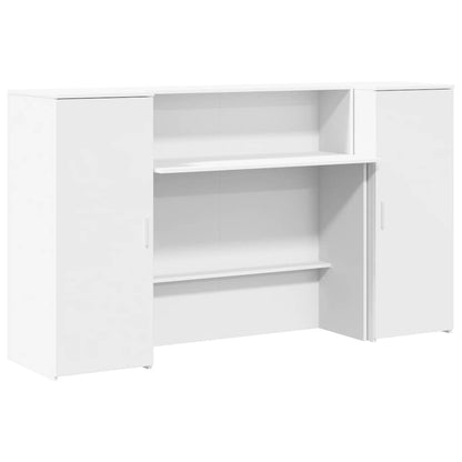 vidaXL Empfangstresen Weiß 180 x 50 x 103,5 cm Holzwerkstoff