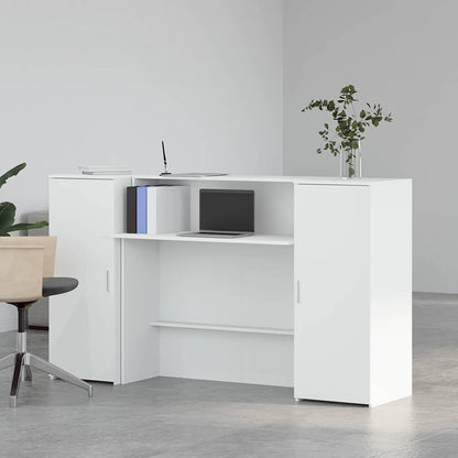 vidaXL Empfangstresen Weiß 180 x 50 x 103,5 cm Holzwerkstoff