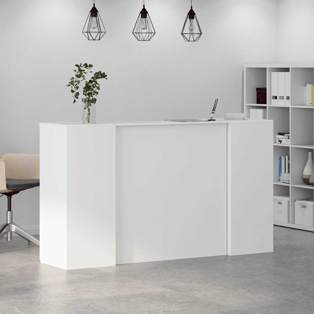 vidaXL Empfangstresen Weiß 180 x 50 x 103,5 cm Holzwerkstoff