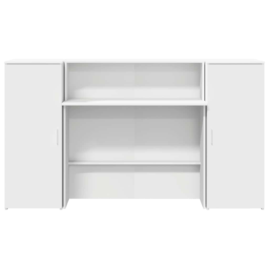 vidaXL Empfangstresen Weiß 180 x 50 x 103,5 cm Holzwerkstoff