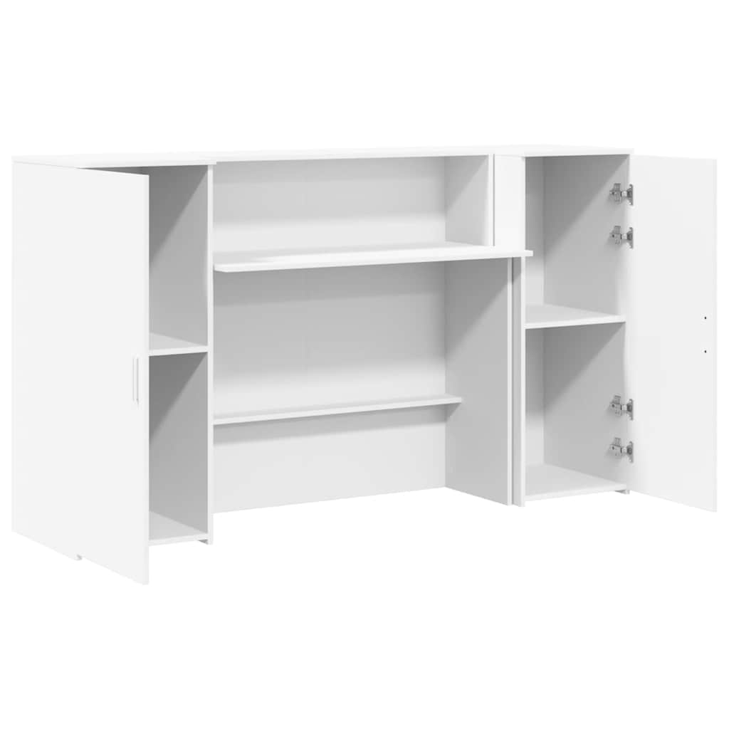 vidaXL Empfangstresen Weiß 180 x 50 x 103,5 cm Holzwerkstoff