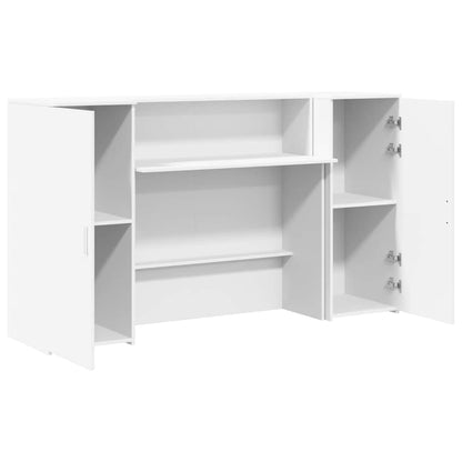 vidaXL Empfangstresen Weiß 180 x 50 x 103,5 cm Holzwerkstoff