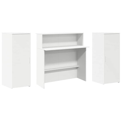 vidaXL Empfangstresen Weiß 180 x 50 x 103,5 cm Holzwerkstoff