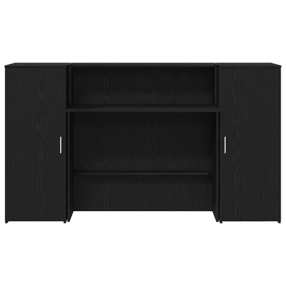 vidaXL Empfangstresen Schwarze Eiche 180 x 50 x 103,5 cm Holzwerkstoff