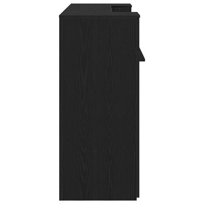 vidaXL Empfangstresen Schwarze Eiche 180 x 50 x 103,5 cm Holzwerkstoff