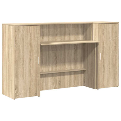 vidaXL Empfangstheke Sonoma-Eiche 180x50x103,5 cm Holzwerkstoff