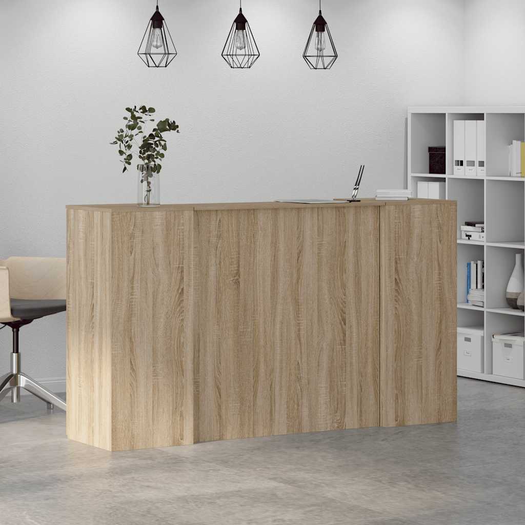 vidaXL Empfangstheke Sonoma-Eiche 180x50x103,5 cm Holzwerkstoff