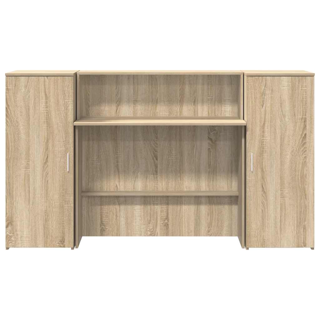 vidaXL Empfangstheke Sonoma-Eiche 180x50x103,5 cm Holzwerkstoff