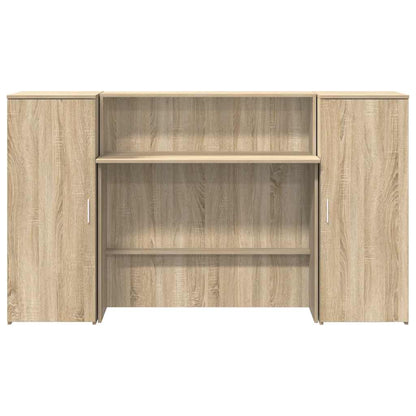vidaXL Empfangstheke Sonoma-Eiche 180x50x103,5 cm Holzwerkstoff