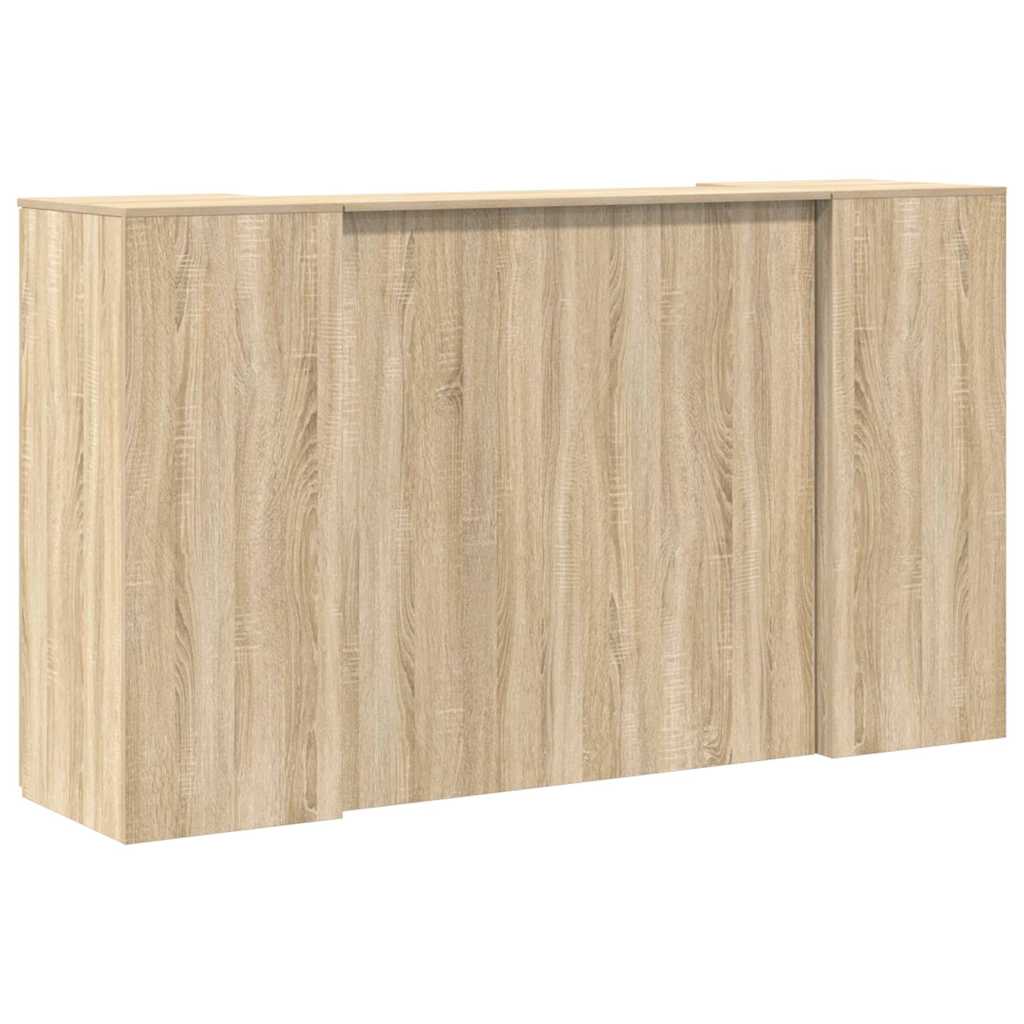 vidaXL Empfangstheke Sonoma-Eiche 180x50x103,5 cm Holzwerkstoff