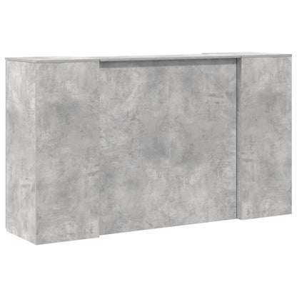 vidaXL Empfangstheke Betongrau 180x50x103,5 cm Holzwerkstoff