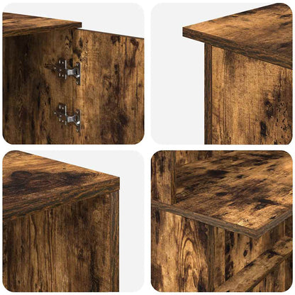 vidaXL Empfangstheke Räuchereiche 180x50x103,5 cm Holzwerkstoff