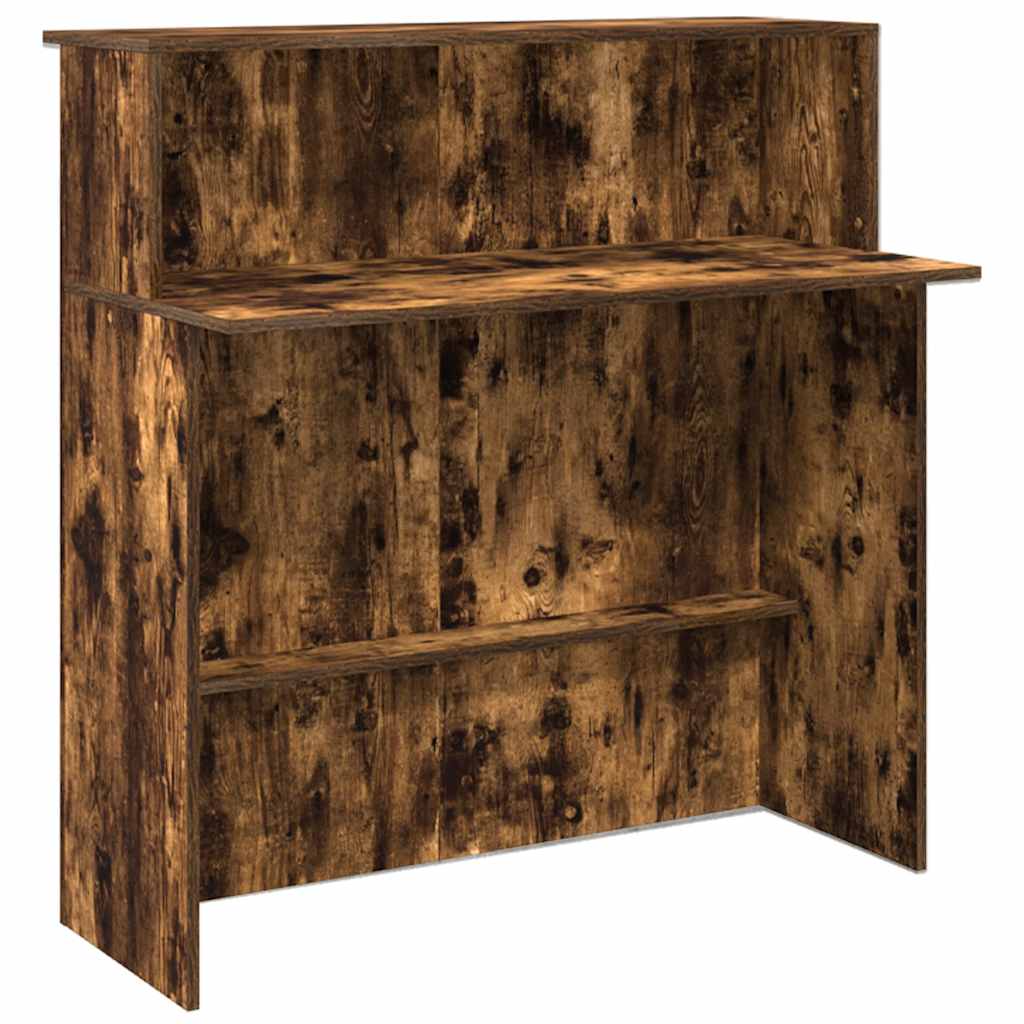 vidaXL Empfangstheke Räuchereiche 180x50x103,5 cm Holzwerkstoff