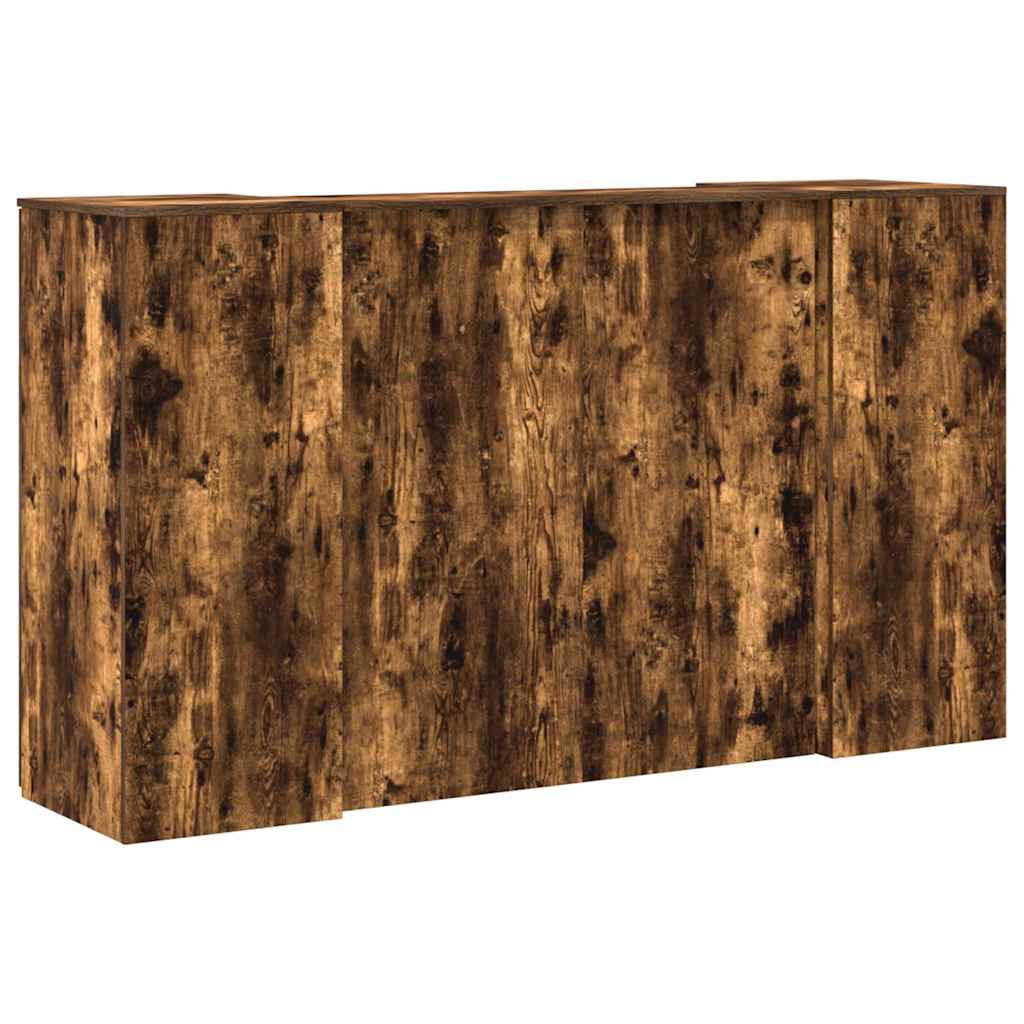 vidaXL Empfangstheke Räuchereiche 180x50x103,5 cm Holzwerkstoff