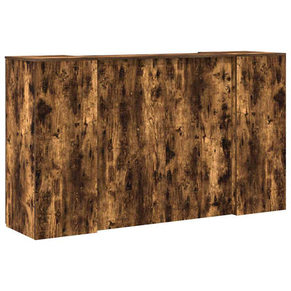 vidaXL Empfangstheke Räuchereiche 180x50x103,5 cm Holzwerkstoff