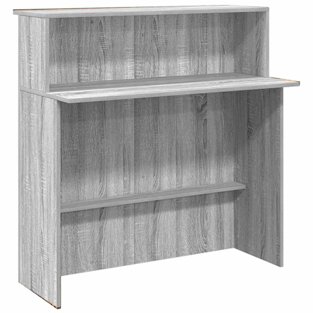vidaXL Empfangstheke Grau Sonoma 180x50x103,5 cm Holzwerkstoff