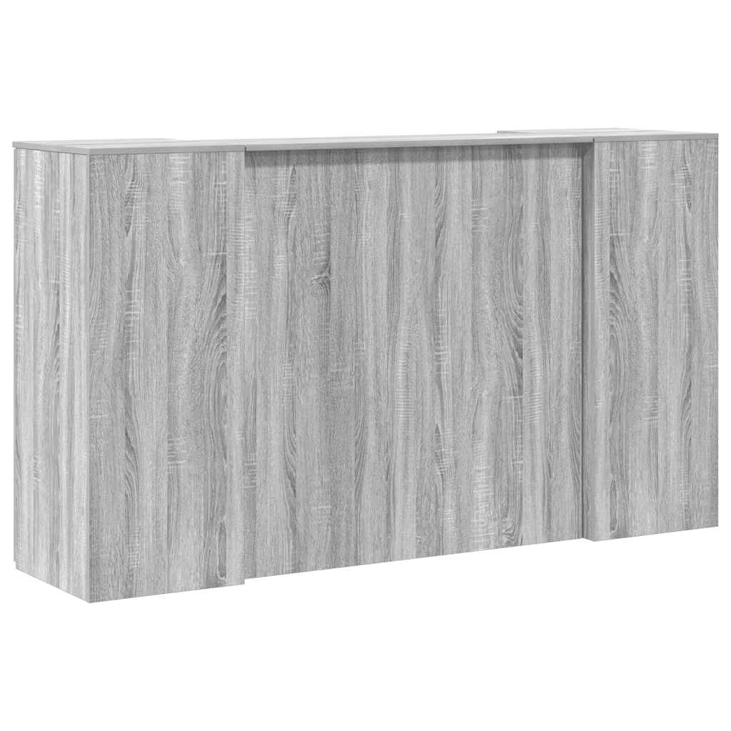 vidaXL Empfangstheke Grau Sonoma 180x50x103,5 cm Holzwerkstoff