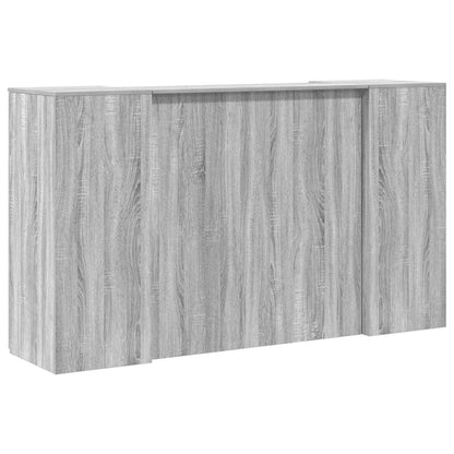 vidaXL Empfangstheke Grau Sonoma 180x50x103,5 cm Holzwerkstoff