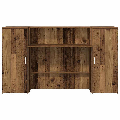 vidaXL Empfangstheke Altholz-Optik 180x50x103,5 cm Holzwerkstoff