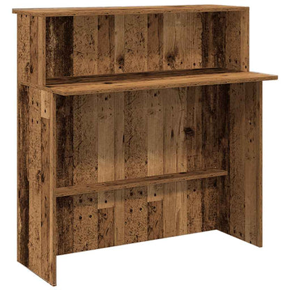 vidaXL Empfangstheke Altholz-Optik 180x50x103,5 cm Holzwerkstoff