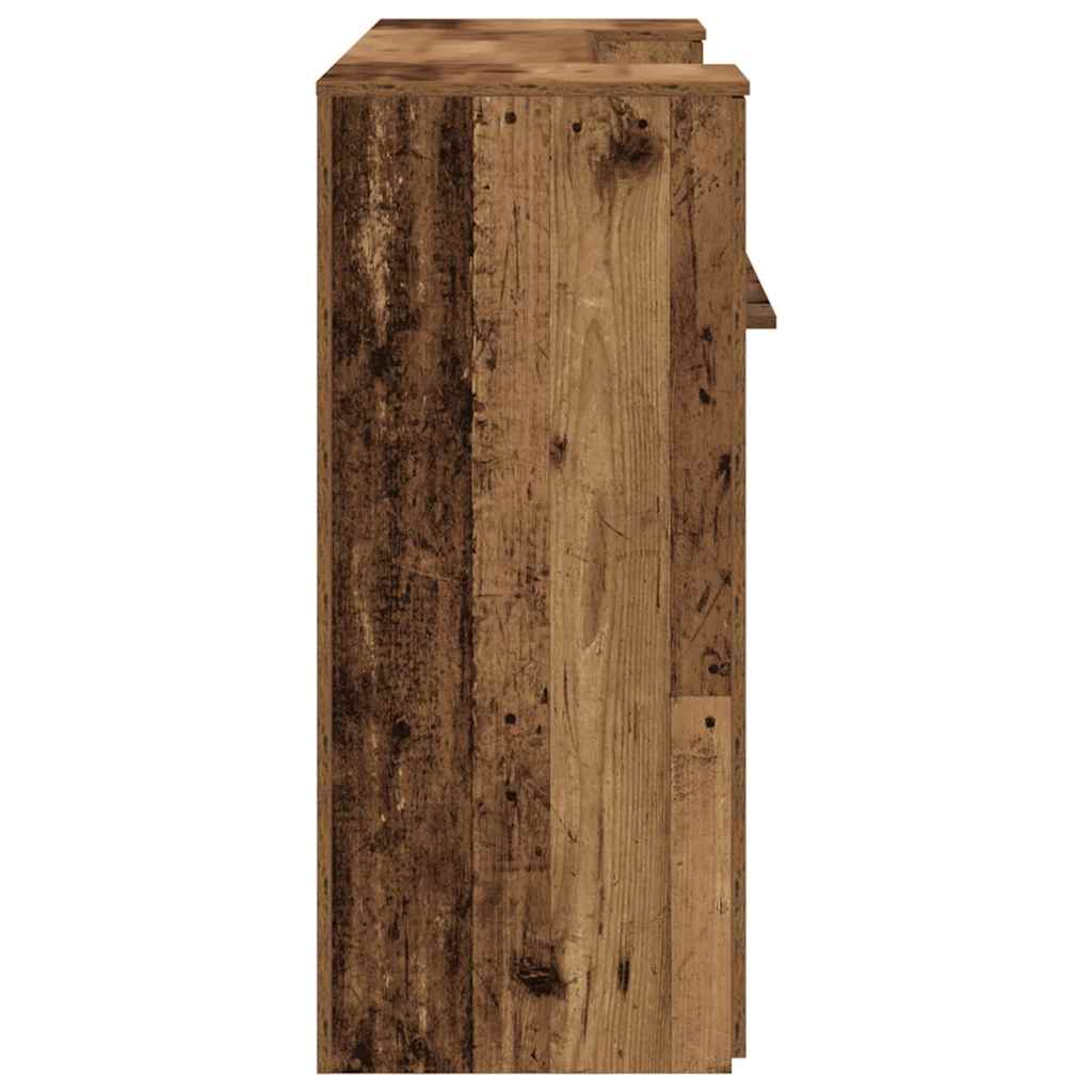 vidaXL Empfangstheke Altholz-Optik 180x50x103,5 cm Holzwerkstoff