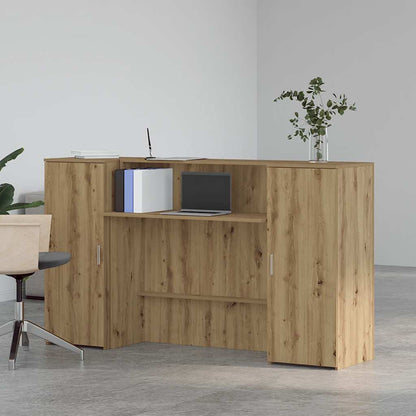 vidaXL Empfangstheke Artisan-Eiche 180x50x103,5 cm Holzwerkstoff
