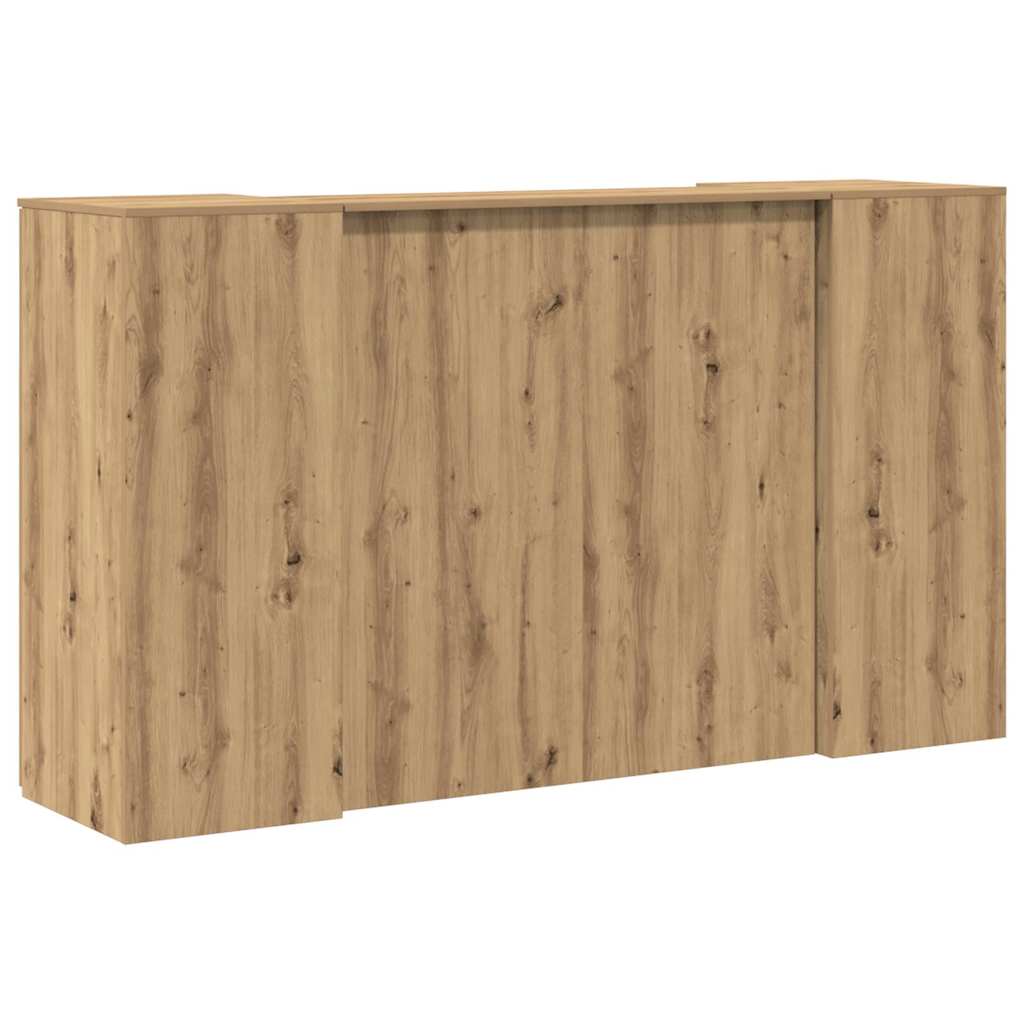 vidaXL Empfangstheke Artisan-Eiche 180x50x103,5 cm Holzwerkstoff