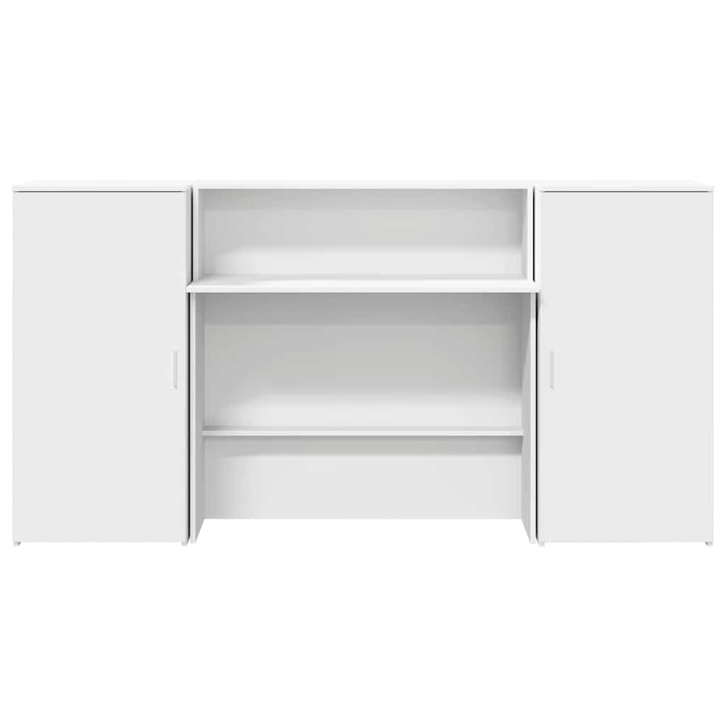 vidaXL Empfangstheke Weiß 200x50x103,5 cm Holzwerkstoff