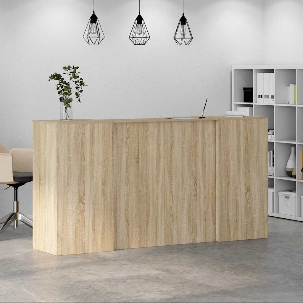 vidaXL Empfangstheke Sonoma-Eiche 200x50x103,5 cm Holzwerkstoff