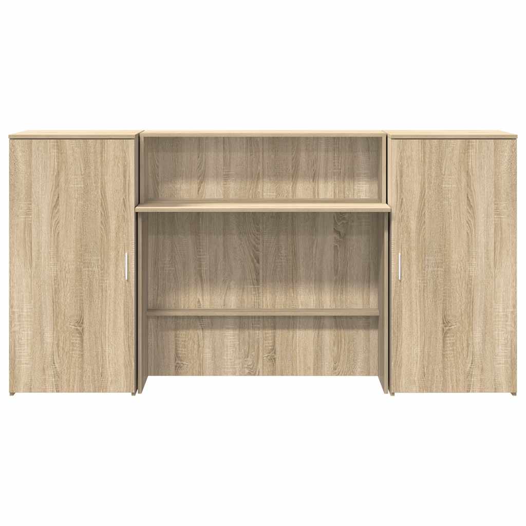 vidaXL Empfangstheke Sonoma-Eiche 200x50x103,5 cm Holzwerkstoff
