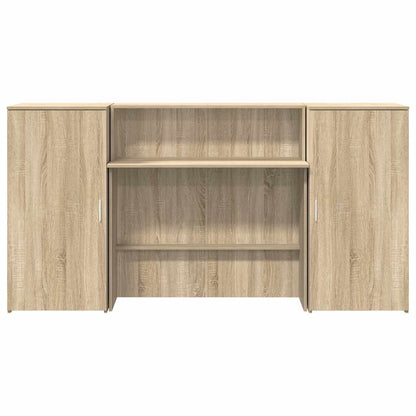 vidaXL Empfangstheke Sonoma-Eiche 200x50x103,5 cm Holzwerkstoff
