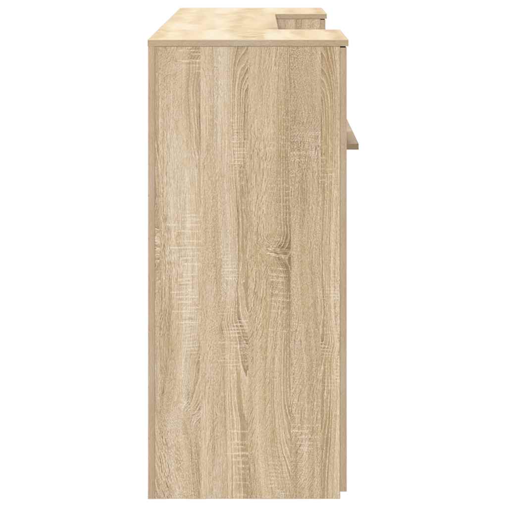 vidaXL Empfangstheke Sonoma-Eiche 200x50x103,5 cm Holzwerkstoff
