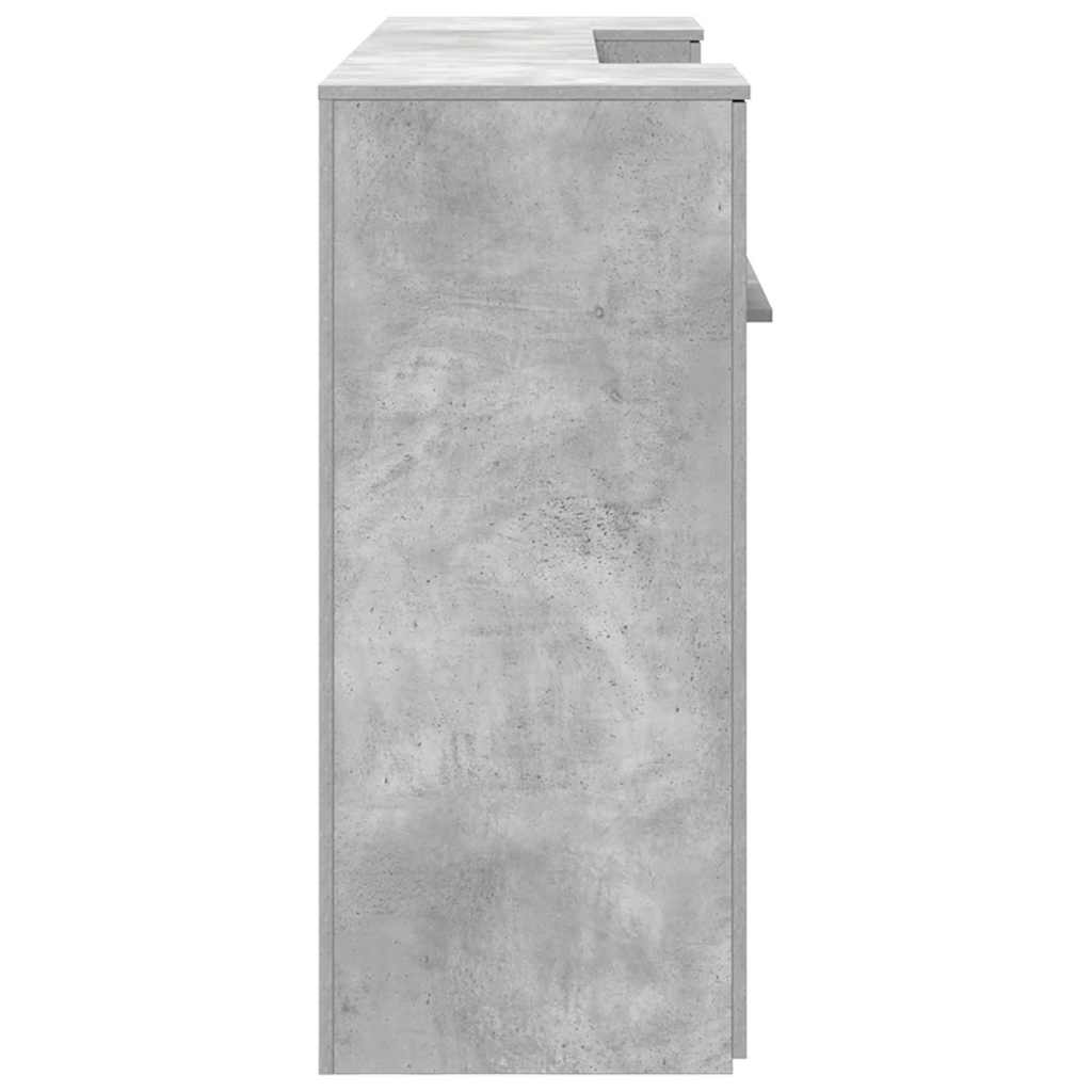 vidaXL Empfangstheke Betongrau 200x50x103,5 cm Holzwerkstoff