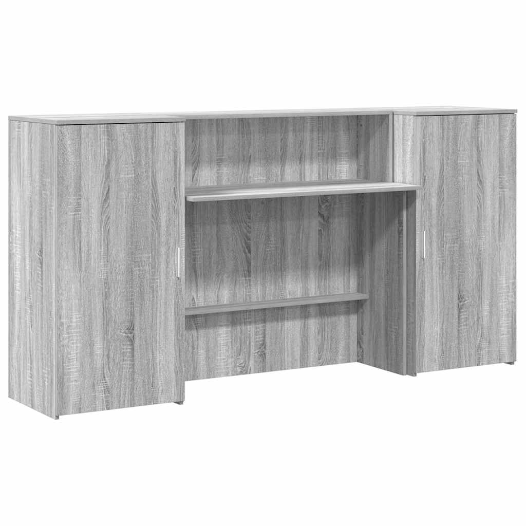 vidaXL Comptoir de réception gris Sonoma 200x50x103,5 cm en bois d'ingénierie