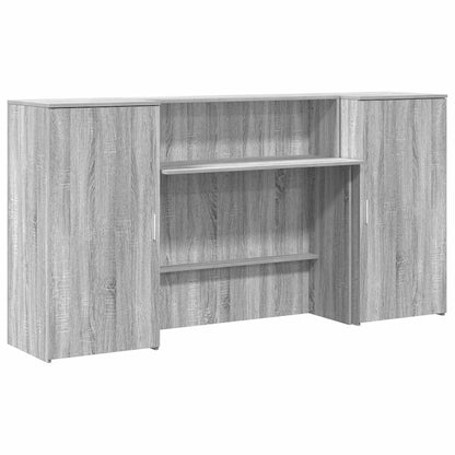 vidaXL Comptoir de réception gris Sonoma 200x50x103,5 cm en bois d'ingénierie