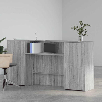 vidaXL Comptoir de réception gris Sonoma 200x50x103,5 cm en bois d'ingénierie