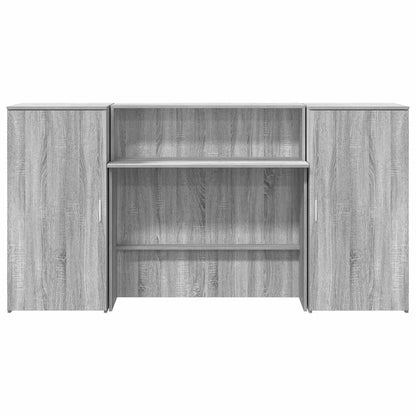 vidaXL Comptoir de réception gris Sonoma 200x50x103,5 cm en bois d'ingénierie